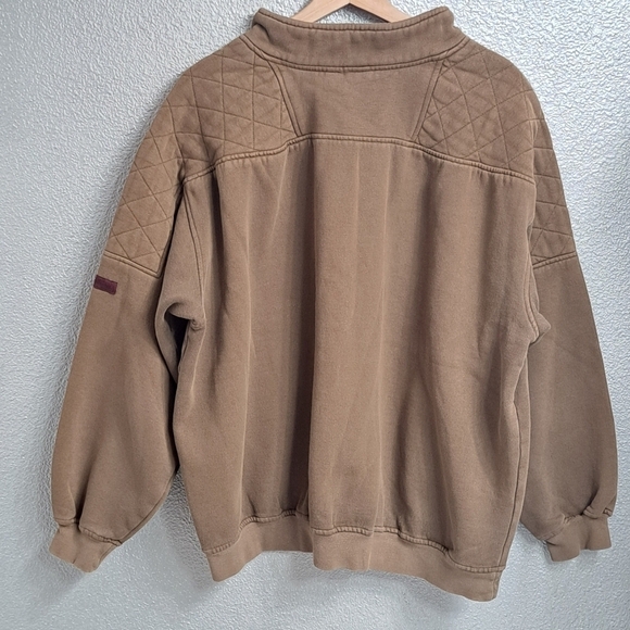 Columbia Olive Green Mock Neck Sweat Shirt   Size XL - Picture 8 of 9